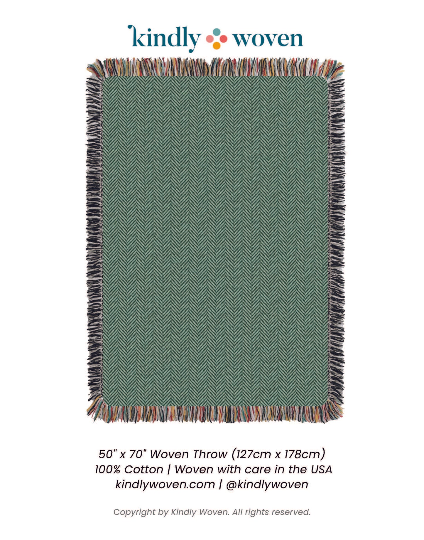 Henry — Verbena - Reversible Woven Blanket with Fringe
